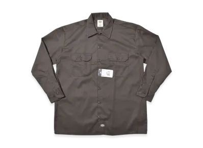 Dickies Longsleeve Work Shirt "Dark Brown"