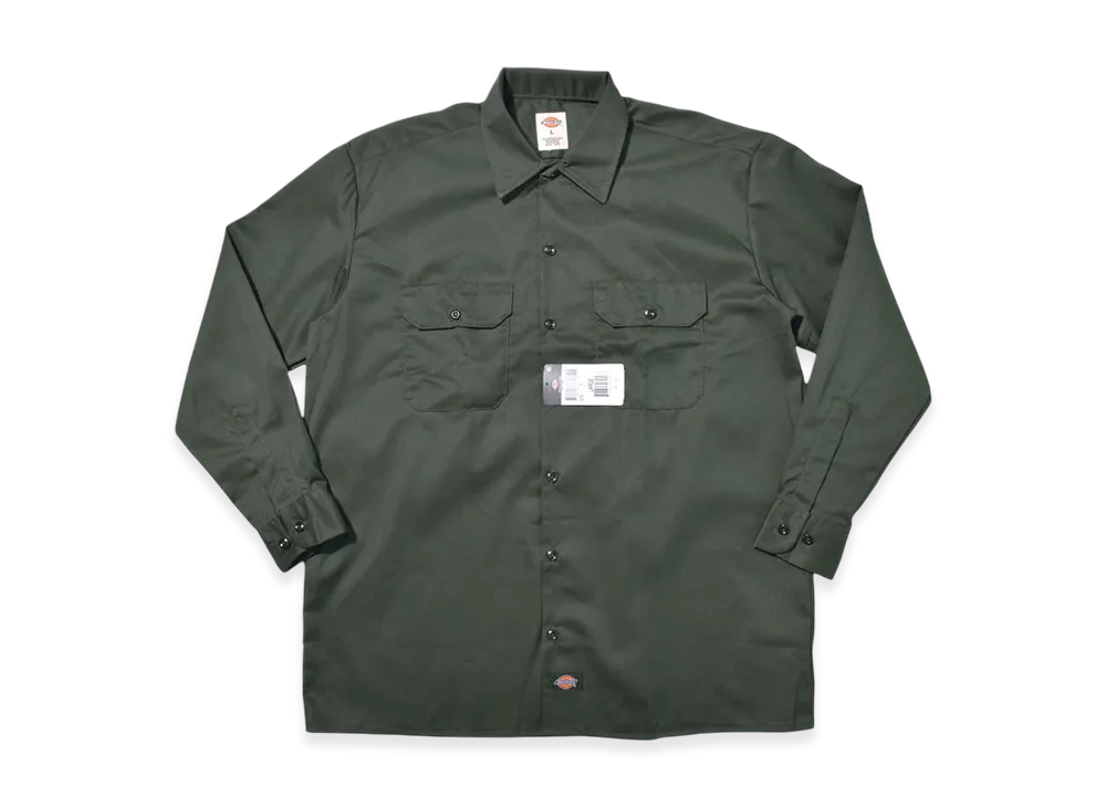 Dickies Longsleeve Work Shirt "Hunter Green"