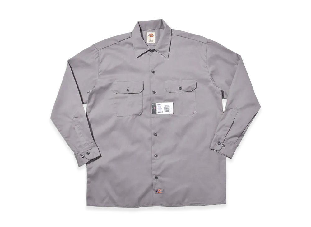 Dickies Longsleeve Work Shirt "Silver Gray"