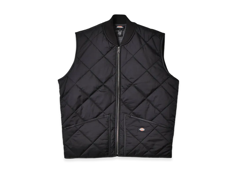 Dickies Diamond Quilted Nylon Vest "Black"