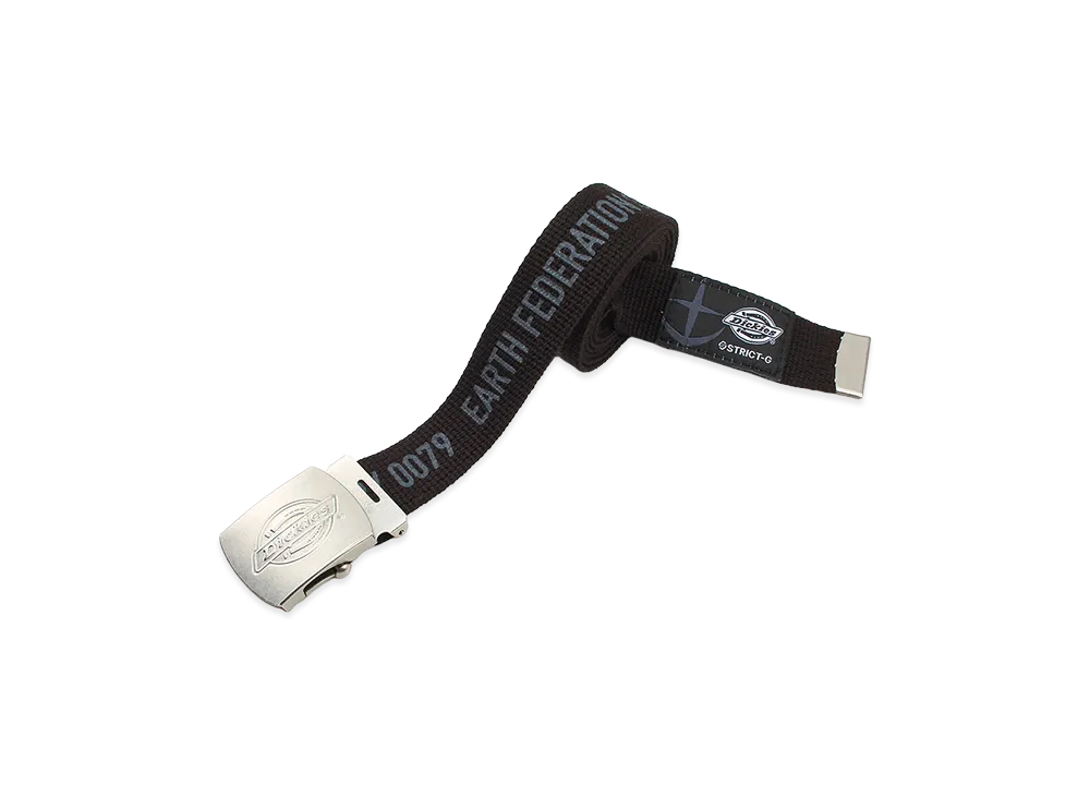 Dickies x STRICT-G Mobile Suit Gundam Webbing Belt Earth Federation Force "Black"