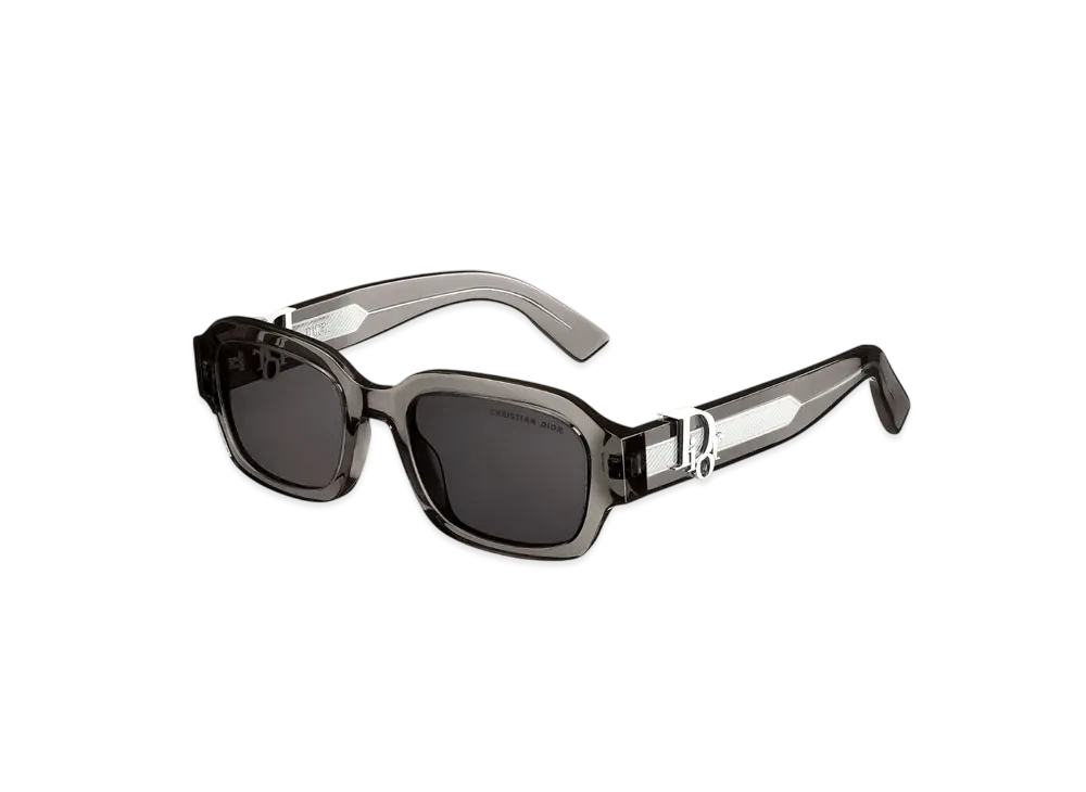 Dior x KAWS DiorOblique S2I Rectangular Sunglasses "Transparent Black"