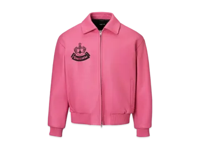 DONCARE Pink Leather Jacket "Pink"