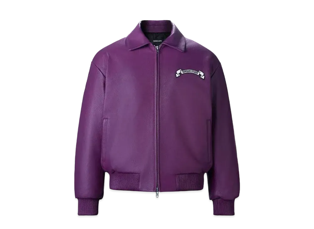 DONCARE Purple Leather Jacket "Purple"