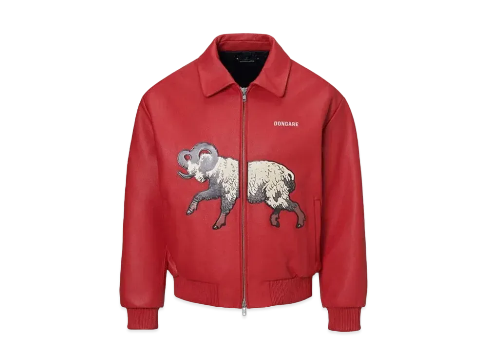 DONCARE G.O.A.T Leather Jacket "Red"
