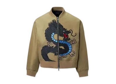 DONCARE Dragon Embroidery Nylon Jacket "Beige"