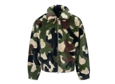 DONCARE Camo Faux-Fur Coat "Khaki"