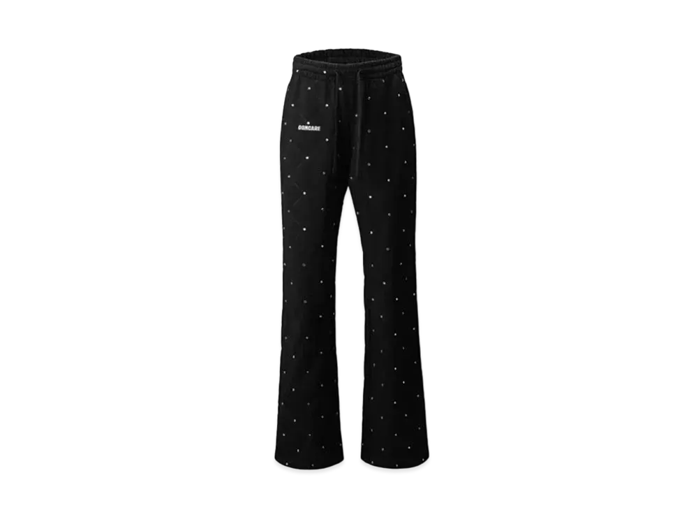 DONCARE Crystal Embellished Sweatpants "Black"