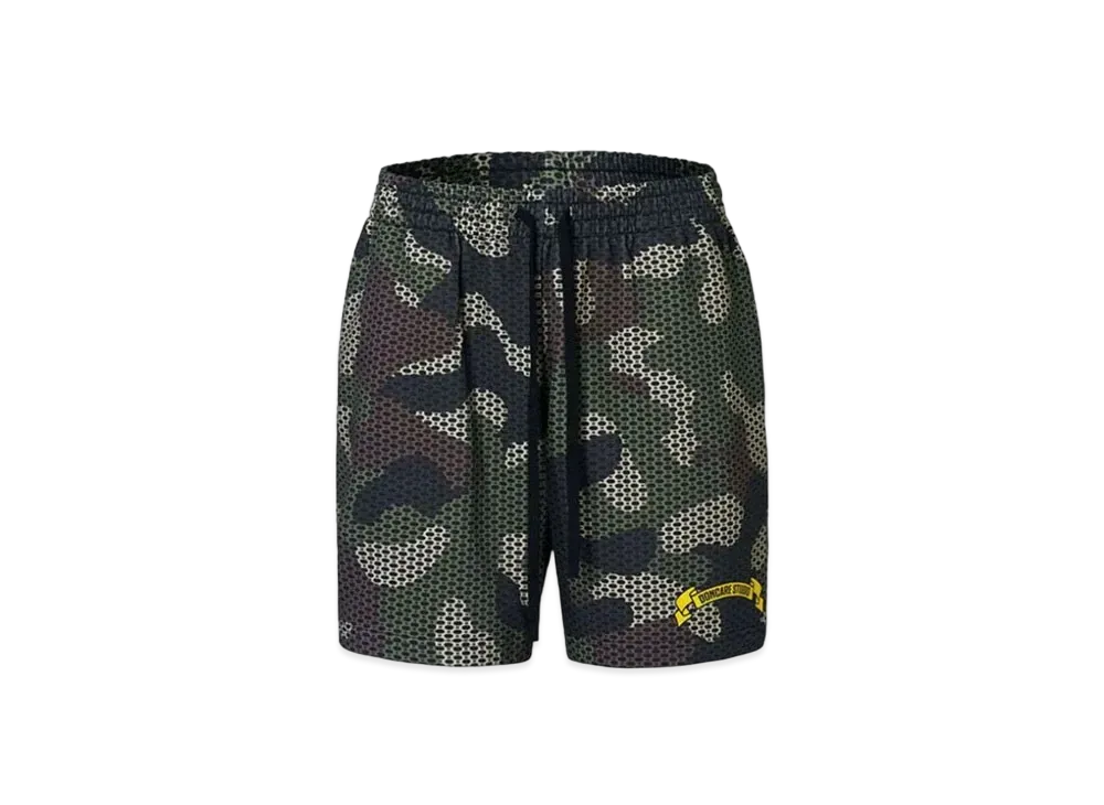 DONCARE Camo Shorts Cotton Pattern Printed "Khaki"