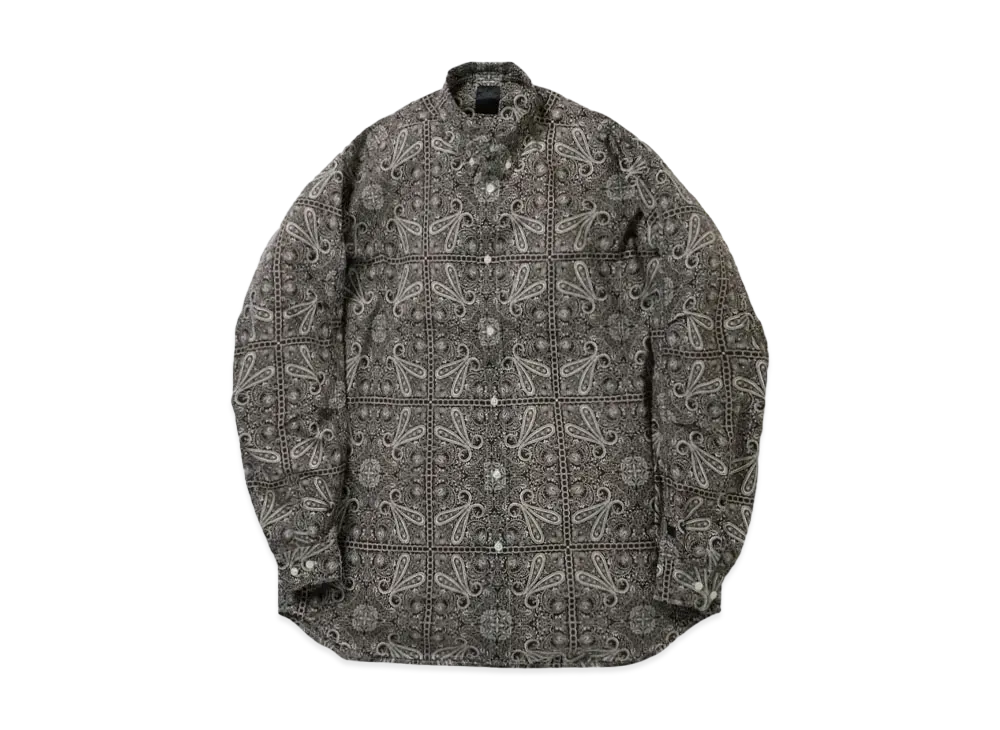DAIWA PIER39 Tech Button Down Shirts L/S Paisley "Brown"