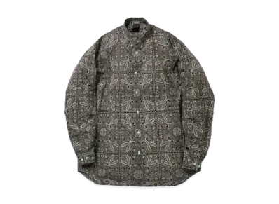 DAIWA PIER39 Tech Button Down Shirts L/S Paisley "Brown"