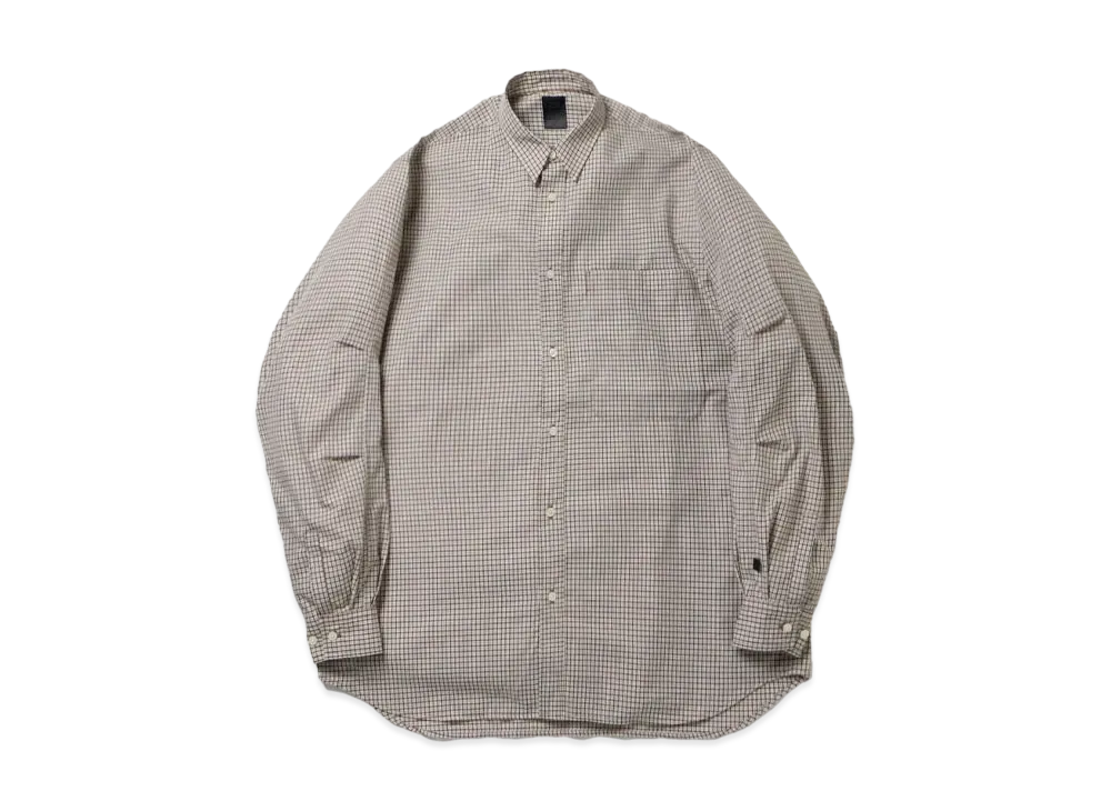 DAIWA PIER39 Tech Regular Collar Shirts L/S Tattersall "Brown Check"