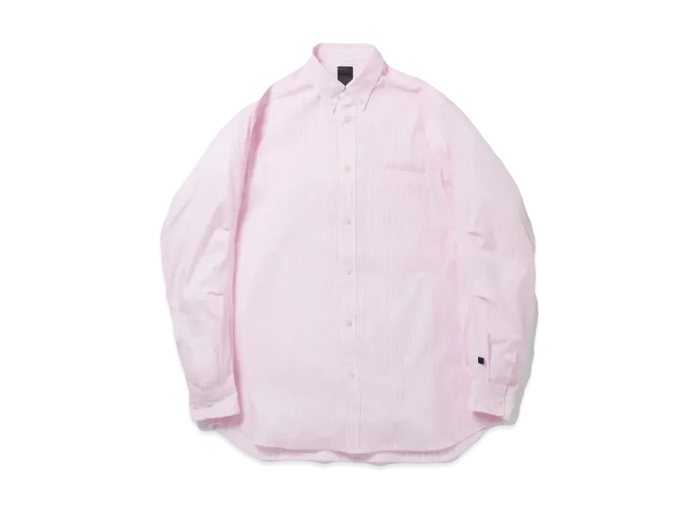 DAIWA PIER39 Tech Button Down Shirts L/S Stripe "Pink"