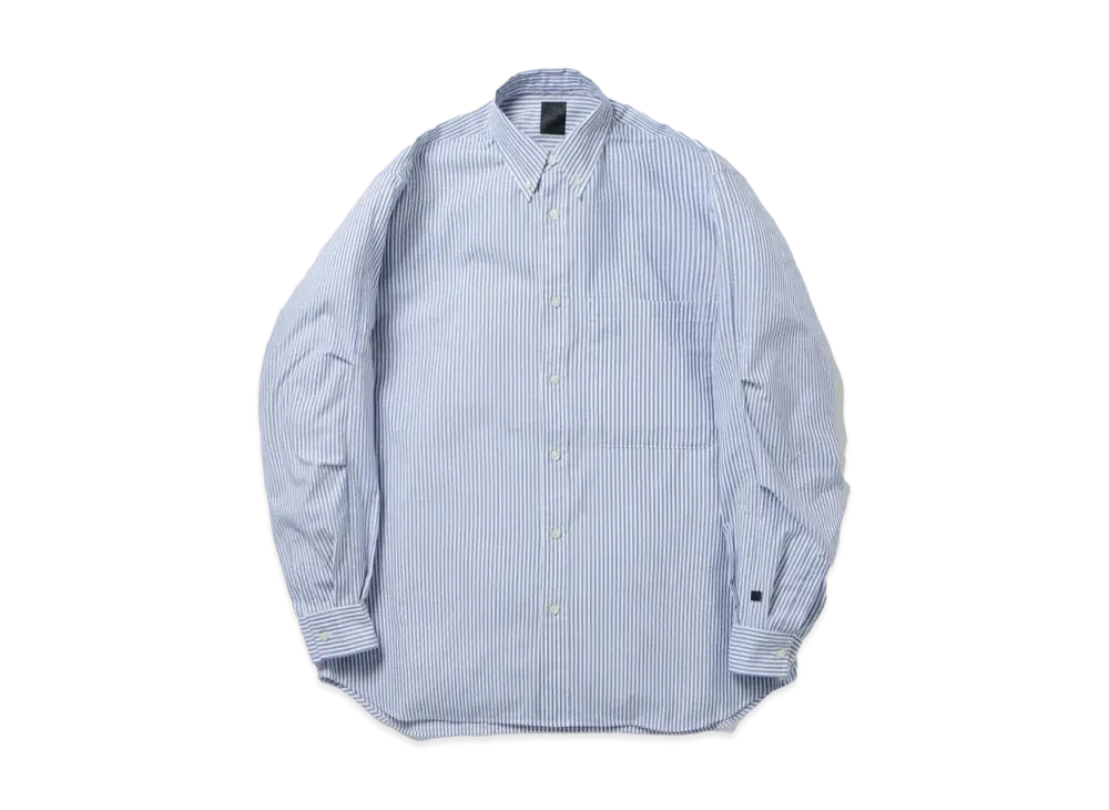 ダイワピア39 テック ボタン ダウン シャツ L/S ストライプ "ネイビー"