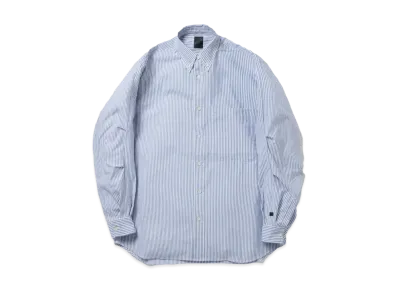 DAIWA PIER39 Tech Button Down Shirts L/S Stripe "Navy"