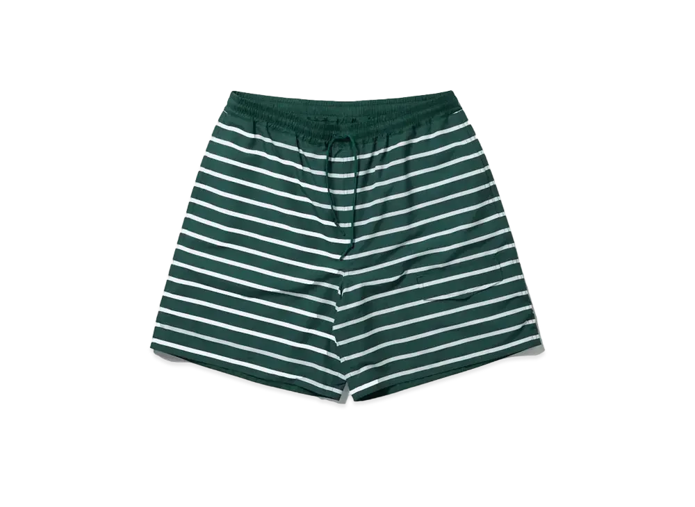 DAIWA PIER39 Tech Reversible Sailing Shorts "White x Green Border"