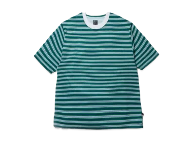 DAIWA PIER39 Tech Drawstring Multi Border S/S Tee "Green x Blue"