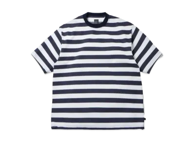 DAIWA PIER39 Tech Drawstring Border S/S Tee "White x Navy"