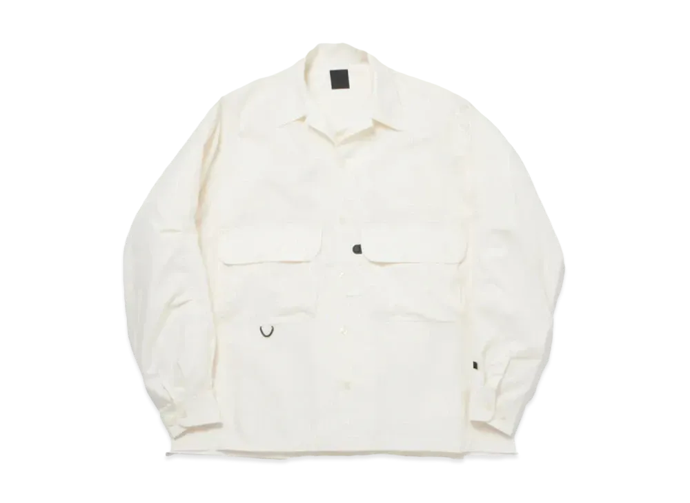 DAIWA PIER39 Tech Sports Open Collar Shirt L/S Plaid "Ivory"