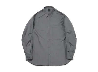 DAIWA PIER39 Tech Regular Collar Shirt L/S Stripe "CharcoalxGray"