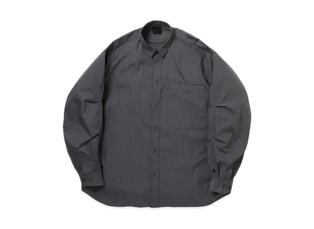 DAIWA PIER39 Tech Regular Stripe Shirt L/S "Charcoal"