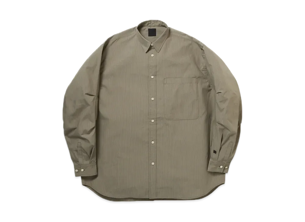 DAIWA PIER39 Tech Regular Stripe Shirt L/S "Wolf Gray"
