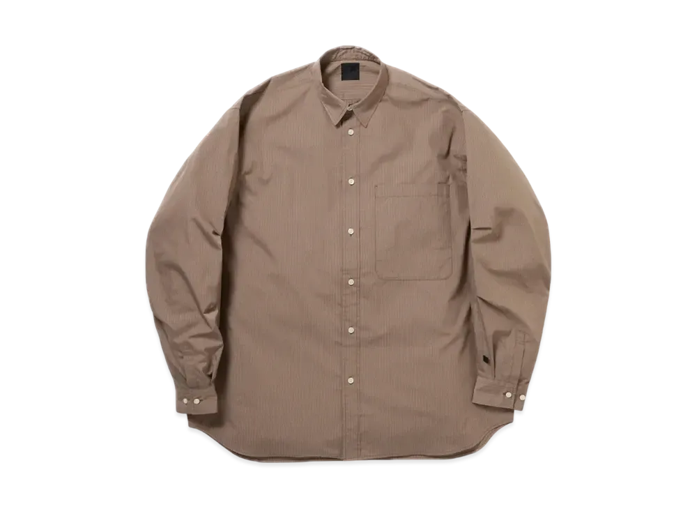 DAIWA PIER39 Tech Regular Stripe Shirt L/S "Beige"