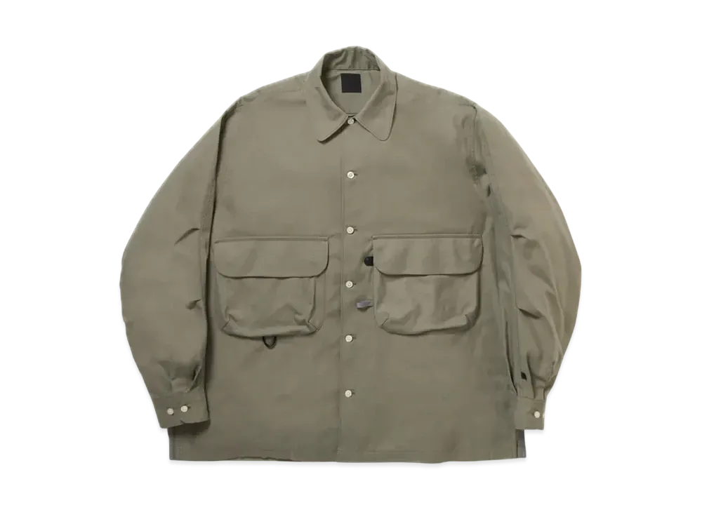 DAIWA PIER39 Tech Sports Open Collar Shirt L/S "Wolf Gray"