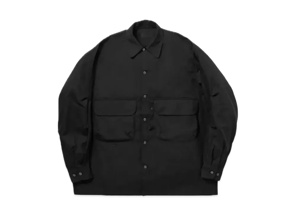 DAIWA PIER39 Tech Sports Open Collar Shirt L/S "Black"