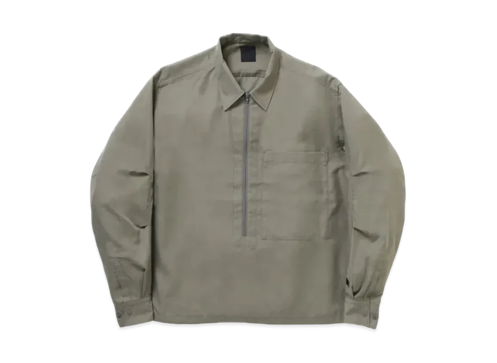 DAIWA PIER39 W's Tech Half Zip Shirt L/S "Wolf Gray"