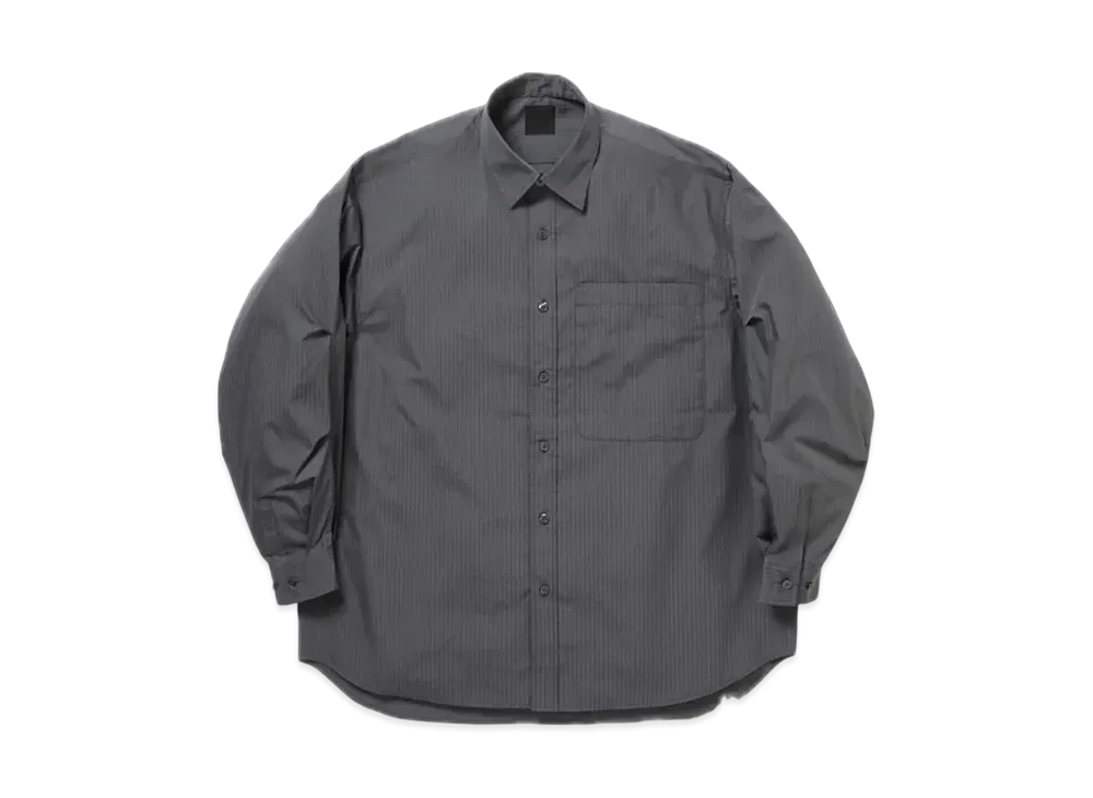DAIWA PIER39 W's Tech Regular Stripe Shirt L/S "Charcoal"