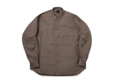 DAIWA PIER39 Tech Regular Collar Shirt L/S Glen Check "Brownkhaki"