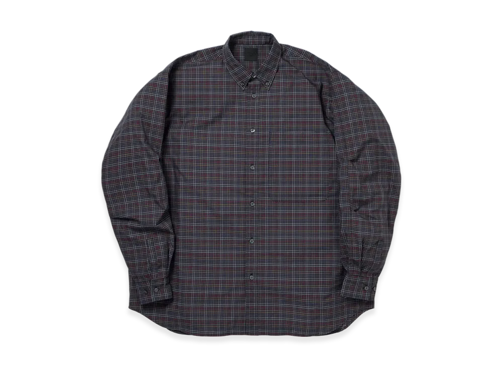 DAIWA PIER39 Tech Button Down Shirt L/S Tattersall "Navy"