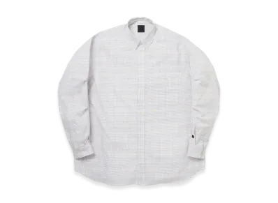 DAIWA PIER39 Tech Button Down Shirt L/S Tattersall "Off White"