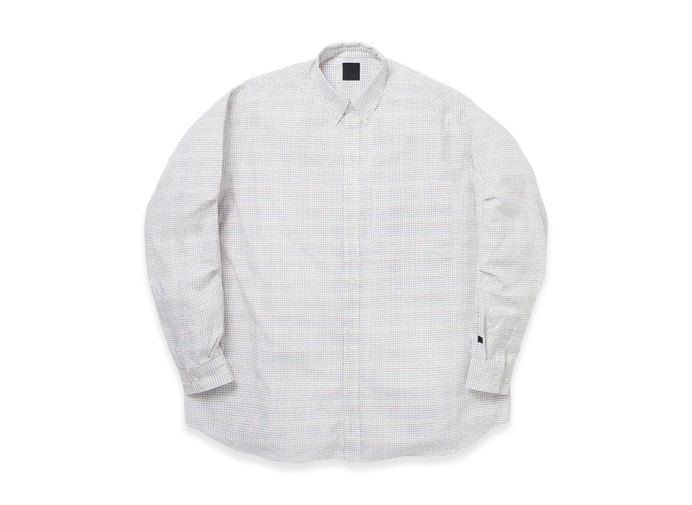 DAIWA PIER39 W's Tech Button Down Shirt L/S Tattersall "Off White"