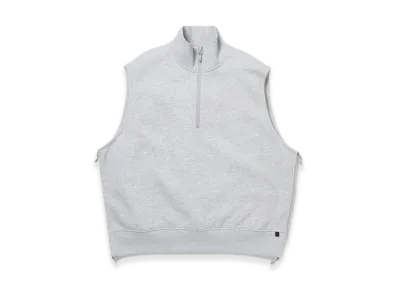 DAIWA PIER39 Tech Sweat Zip Vest Pullover "Heather Gray"