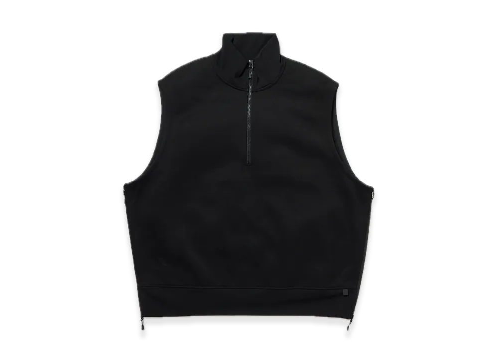 DAIWA PIER39 Tech Sweat Zip Vest Pullover "Black"