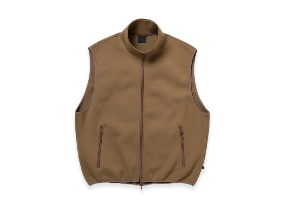 DAIWA PIER39 Tech Scuba Knit Stand Collar Vest "Coyote"