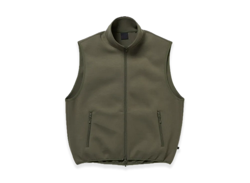 DAIWA PIER39 Tech Scuba Knit Stand Collar Vest "Olive"