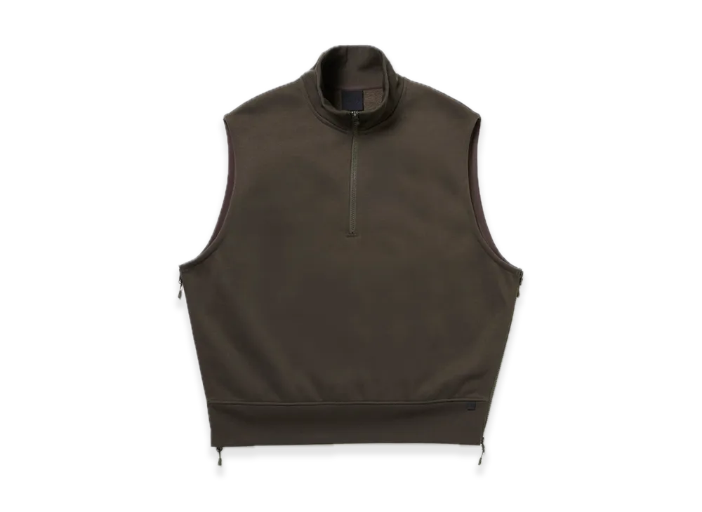 DAIWA PIER39 W's Tech Sweat Zip Vest Pullover "Brownkhaki"