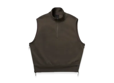 DAIWA PIER39 W's Tech Sweat Zip Vest Pullover "Brownkhaki"