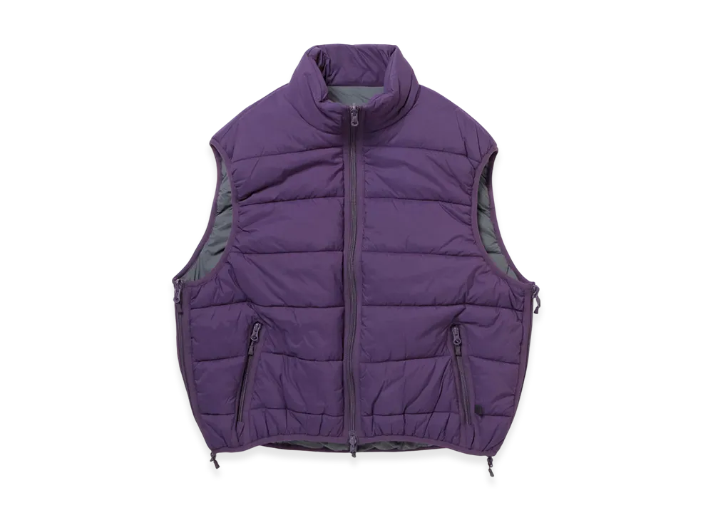DAIWA PIER39 W'S Tech Reversible Climbers Puff Vest "Purple x Charcoal"