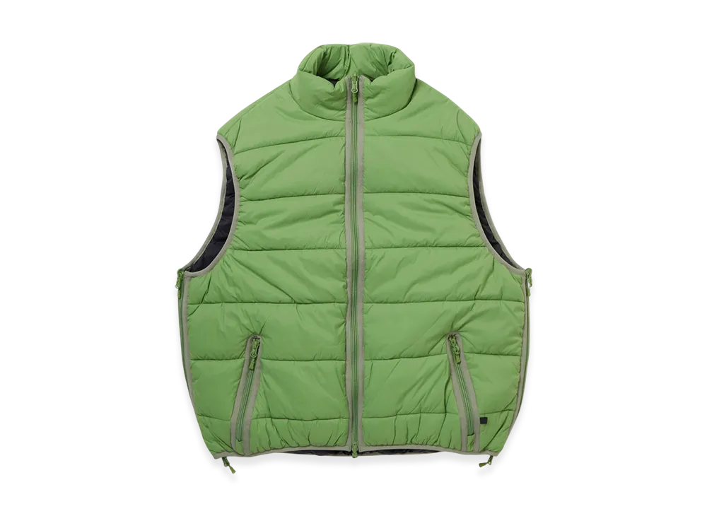 DAIWA PIER39 Tech Reversible Climbers Puff Vest "Green x Black"