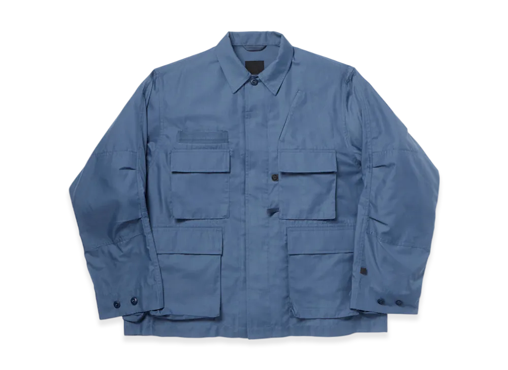 DAIWA PIER39 W'S Tech Multi Fishing Pocket Mil Bdu Shirt L/S "Smoke Blue"
