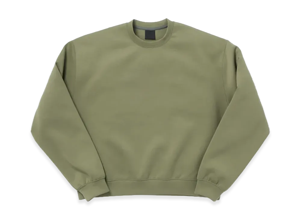 DAIWA PIER39 Women's Tech Scuba Knit Crew "Light Olive"