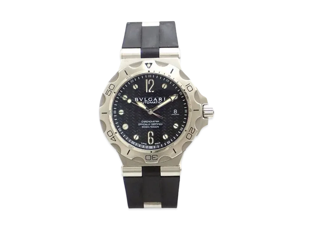 BVLGARI Diagono Professional Scuba Aqua "Black/Stainless Steel"