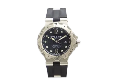 BVLGARI Diagono Professional Scuba Aqua "Black/Stainless Steel"