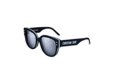 Dior DiorPacific B2F Round Sunglasses "Navy Blue/White"