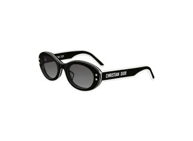 Dior DiorPacific B4F Oval Sunglasses "Black"
