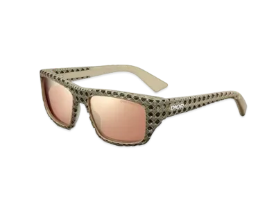Dior Dior3D S1I Rectangular Sunglasses "Khaki"